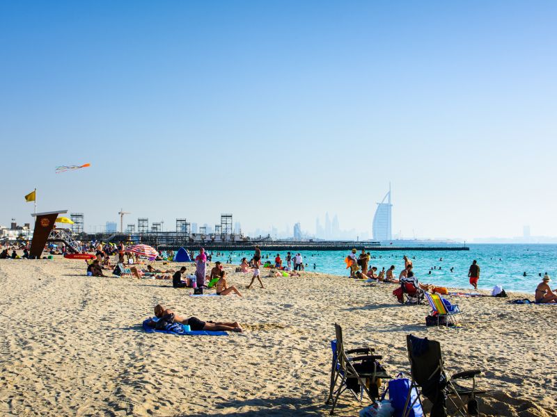 Kite beach in Dubai