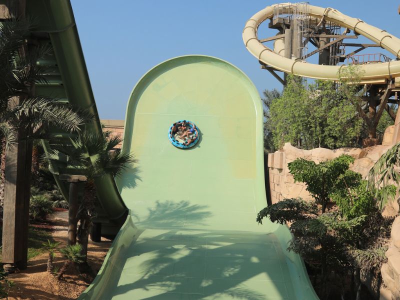 Riesiger Spaß im Aquaventure Wasserpark Dubai