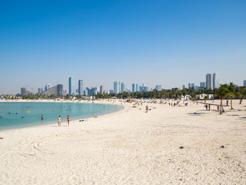 Top Strand für Familien in Dubai Al Mamzar Beach Park